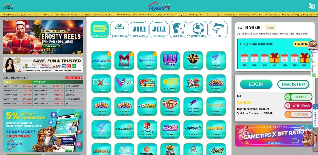 MyKad99 Casino and Slot Games Providing