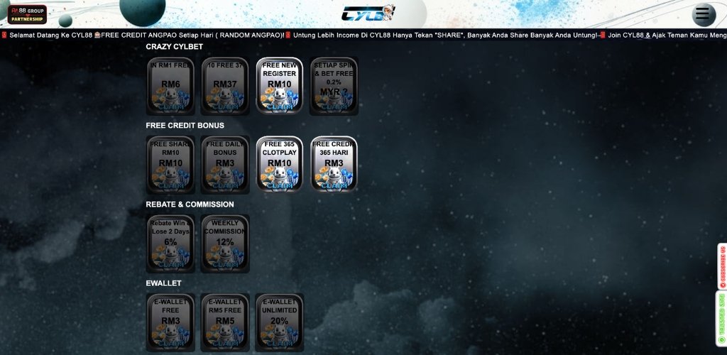 CYL88 Free Credit No Deposit 