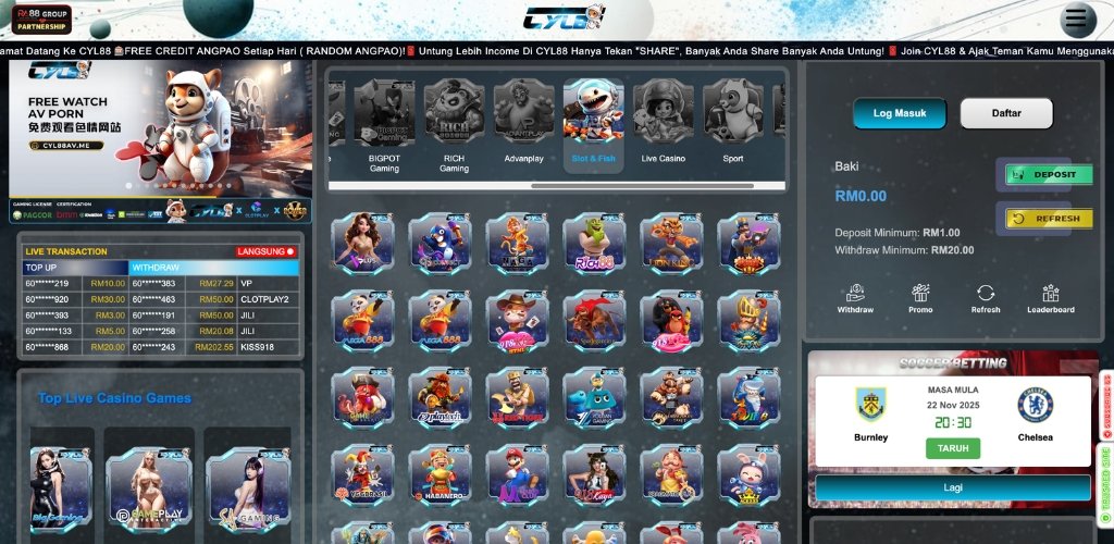 CYL88 Casino with Slot Games