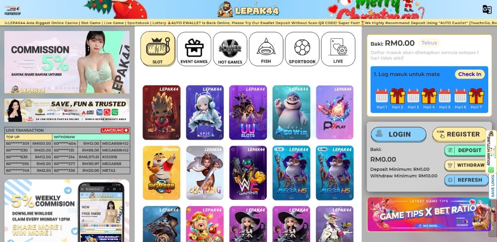 Lepak44 Casino with Slot Games