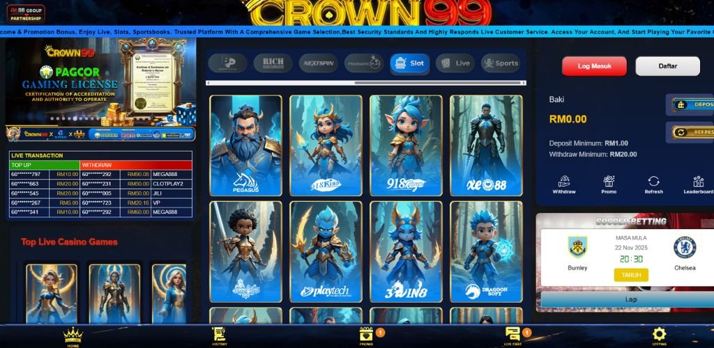 Crown99 Slot Games