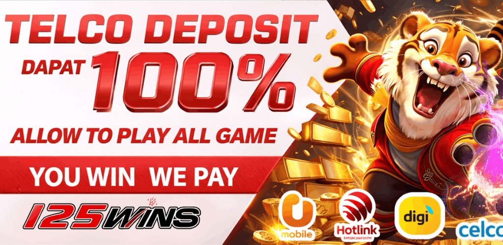 Telco Deposit Bonus 100% at 125win