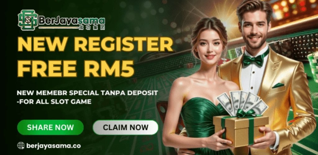 Berjayasama New Member Free Credit RM5 for Malaysians