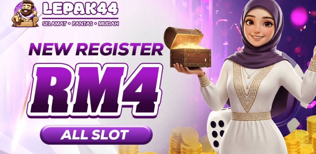Lepak44 Free Credit RM4 for All Slot Games
