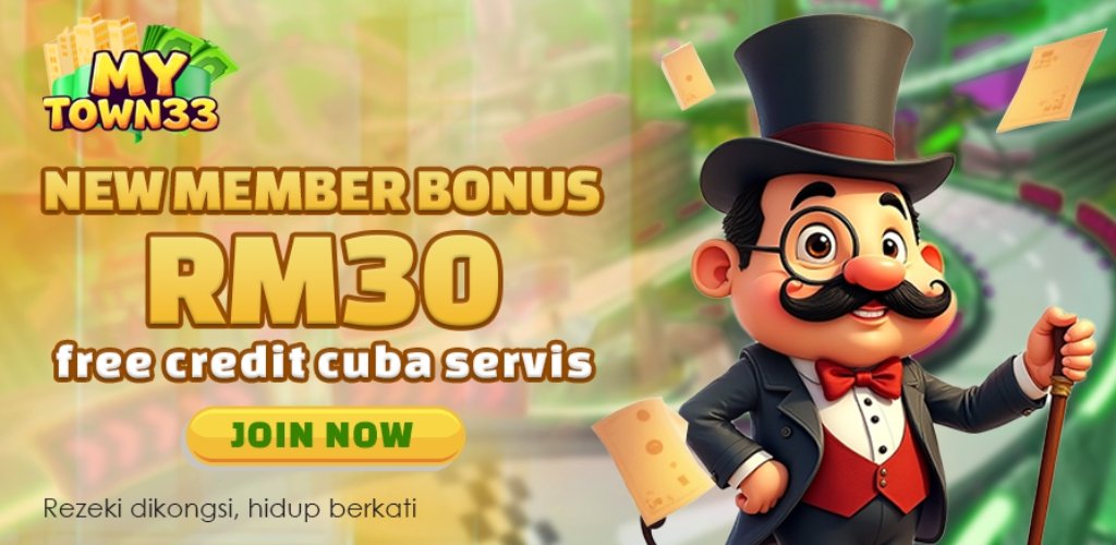 Mytown33 Free Credit No Deposit RM30